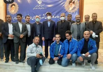 مراسم تجدید میثاق جامعه اسلامی کارگران با بنیانگذار انقلاب و رهبری